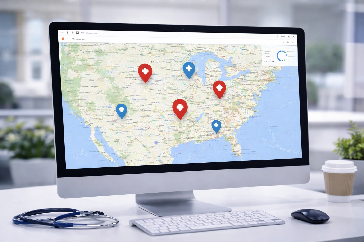 Healthcare professional using digital tools to coordinate care